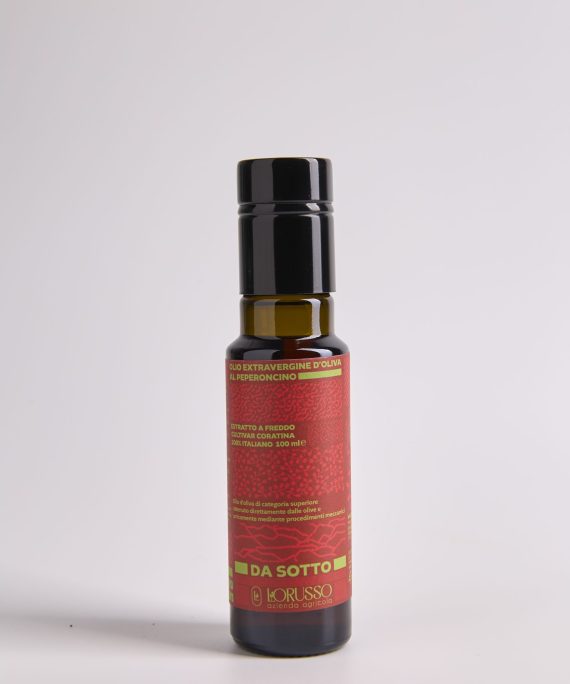OLIO EXTRA VERGINE D'OLIVA AROMATIZZATO AL PEPERONCINO-100ml